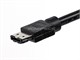 View product image Monoprice 6ft SATA 6 Gbps External Shielded Cable - eSATA to SATA (Type I to Type L) - Black - image 3 of 3