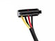 View product image Monoprice 12in 4pin MOLEX Male to 2x 15pin SATA II Female Power Cable (Net Jacket) - image 2 of 5