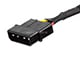 View product image Monoprice 12in 4pin MOLEX Male to 2x 15pin SATA II Female Power Cable (Net Jacket) - image 3 of 5