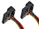 View product image Monoprice 8in 4pin MOLEX Male to 2x 15pin SATA II Female with 90 degree Power Cable - image 3 of 3