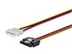 View product image Monoprice 8in SATA 15pin Female with Latch to Molex 4pin Male Power Adapter - image 1 of 6