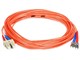 View product image Monoprice OM1 Fiber Optic Cable - SC/ST, UL, 62.5/125 Type, Multi-Mode, Orange, 15m, Corning - image 1 of 3