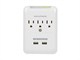 View product image Monoprice 3 Outlet Power Surge Protector Wall Tap with 2 USB Ports 2.1A - 540 Joules - image 1 of 2