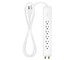 View product image Monoprice 6 Outlet Slim Surge Protector Power Strip with AV Coaxial Protection - 1080 Joules - image 6 of 6