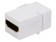 View product image Monoprice Keystone Jack HDMI Female to Female Coupler Adapter, White (No Logo) - image 2 of 2