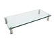 View product image Workstream by Monoprice Small Multimedia Desktop Monitor Stand 22in x 9.5in, Clear Glass - image 1 of 5