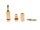 View product image Monoprice 5 PAIRS Of High-Quality Gold Plated Speaker Banana Plugs, Closed Screw Type - image 2 of 3
