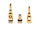 View product image Monoprice 5 PAIRS OF High-Quality Gold Plated Speaker Banana Plugs, Open Screw Type - image 3 of 3