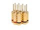 View product image Monoprice 5 PAIRS OF High-Quality Gold Plated Speaker Pin Plugs, Pin Screw Type - image 1 of 3