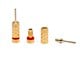 View product image Monoprice 5 PAIRS OF High-Quality Gold Plated Speaker Pin Plugs, Pin Screw Type - image 2 of 3