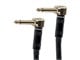 View product image Monoprice 1.5ft Premier Series 1/4-inch (TS) Right Angle Male to Right Angle Male 16AWG Audio Cable (Gold Plated) - image 1 of 2