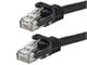 View product image Monoprice Cat6 7ft Black Patch Cable, UTP, 24AWG, 550MHz, Pure Bare Copper, Snagless RJ45, Flexboot Series Ethernet Cable - image 1 of 2