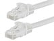 View product image Monoprice Cat6 1ft White Patch Cable, UTP, 24AWG, 550MHz, Pure Bare Copper, Snagless RJ45, Flexboot Series Ethernet Cable - image 1 of 2