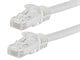 View product image Monoprice Cat6 3ft White Patch Cable, UTP, 24AWG, 550MHz, Pure Bare Copper, Snagless RJ45, Flexboot Series Ethernet Cable - image 1 of 2