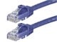 View product image Monoprice Cat6 2ft Purple Patch Cable, UTP, 24AWG, 550MHz, Pure Bare Copper, Snagless RJ45, Flexboot Series Ethernet Cable - image 1 of 2