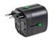 View product image Monoprice Compact Cube Universal Travel Adapter - Black - image 2 of 5